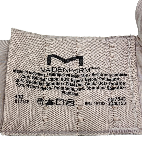 Maidenform Women's One Fab Fit 2.0 T-Shirt Shaping Underwire Bra - 40D - Picture 5 of 7